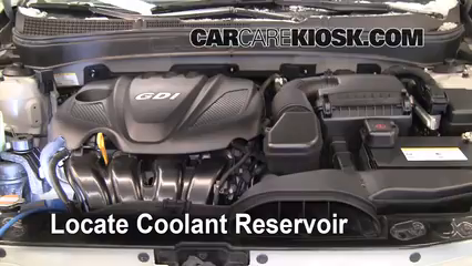 2011 Hyundai Sonata GLS 2.4L 4 Cyl. Coolant (Antifreeze) Add Coolant
